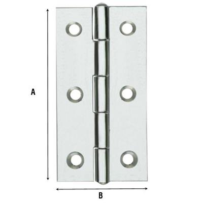 CERNIERE STRETTE ZINC  60    ART.120AZ060