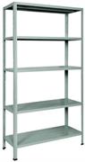SCAFFALI 5P INCASTRO 100X40 VERN.GRIGI  COD.143056