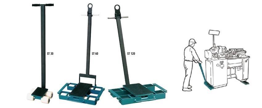 TIMONE GIREVOLE ST30 A RULLI  3 TON.