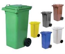 BIDONE CON RUOTE LT.120 VERDE L480 P550 H935