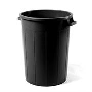 BIDONE NERO LT.100 SENZA COPERCHIO