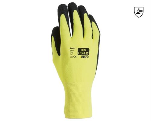 GUANTI EDIS ETL43.05/C TG.10 GIALLO HV LATTICE NERO