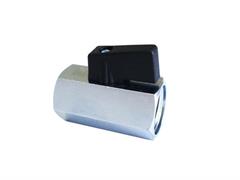 MINI VALVOLA A SFERA F.F. 1/4 LEVA NERA 017104