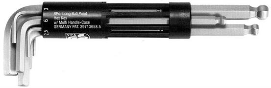 SERIE 8 CHIAVI BRUG.SATINATE T.SFERICA 303-8