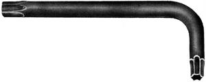 CHIAVE TORX PIEGATA BRUNITA TX15 L.60 600-T15