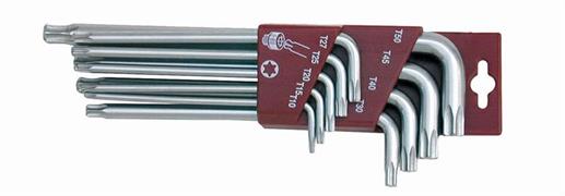SERIE 9 CHIAVI TORXT.SFER. LUNGHE 809-CLIP
