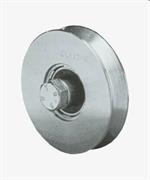 RUOTA 2 CUSCINETTI E INGRASSATORE ZINCATO C=54 D98 ART.322V-100