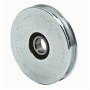 RUOTA PER FUNE 1 CUSCINETTO S/TONDA ZINCATO D98 ART.340-100