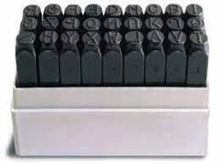 SERIE PUNZONI LETTERE F.CONT. mm. 6 PU30.00060