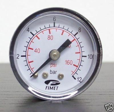 MANOMETRO D 40 RAD. 1/8 A SECCO 0/12 BAR MMR0/12