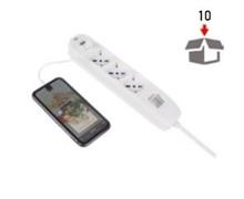 MULTIP. UNIV. + USB 250V 10/16A COD.00255