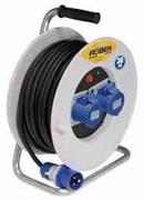 AVVOLGICAVO 30 MT. 3X2,5 2PRESE CEE BLU+DISGIUNT COD.00081