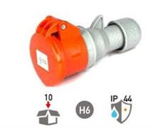PRESA CEE ROSSA 32A 3P+N+T  6H   380-415V   IP44  COD.00678