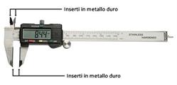 CALIBRO DIGITALE 150 MM INSERTI MD DISPLAY A NUMERI GRANDI CDMD15