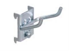 GANCIO ANGOLATO MM L=40 P=50 A=45 D 5 MM. ZINCATO