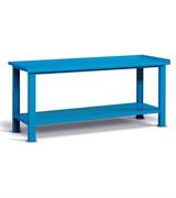 BANCO WORK SMONTATO CON PIANO IN ACCIAIO - L2007 P704 A887 - COLORE: BLU