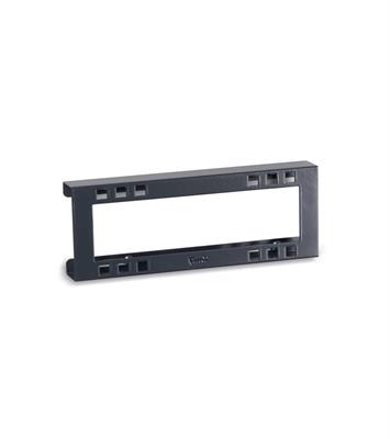 SUPPORTO MULTIPRESA A 4 SCOMPARTI MM L=249 P=32 A=92 GRIGIO ANTRACITE RA